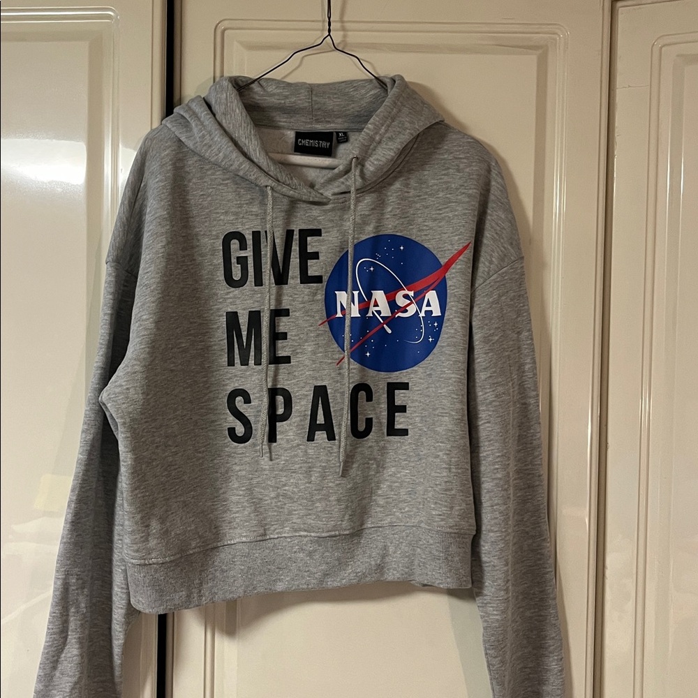 Chemistry Gray 'Give Me Space' NASA Graphic Hoodie